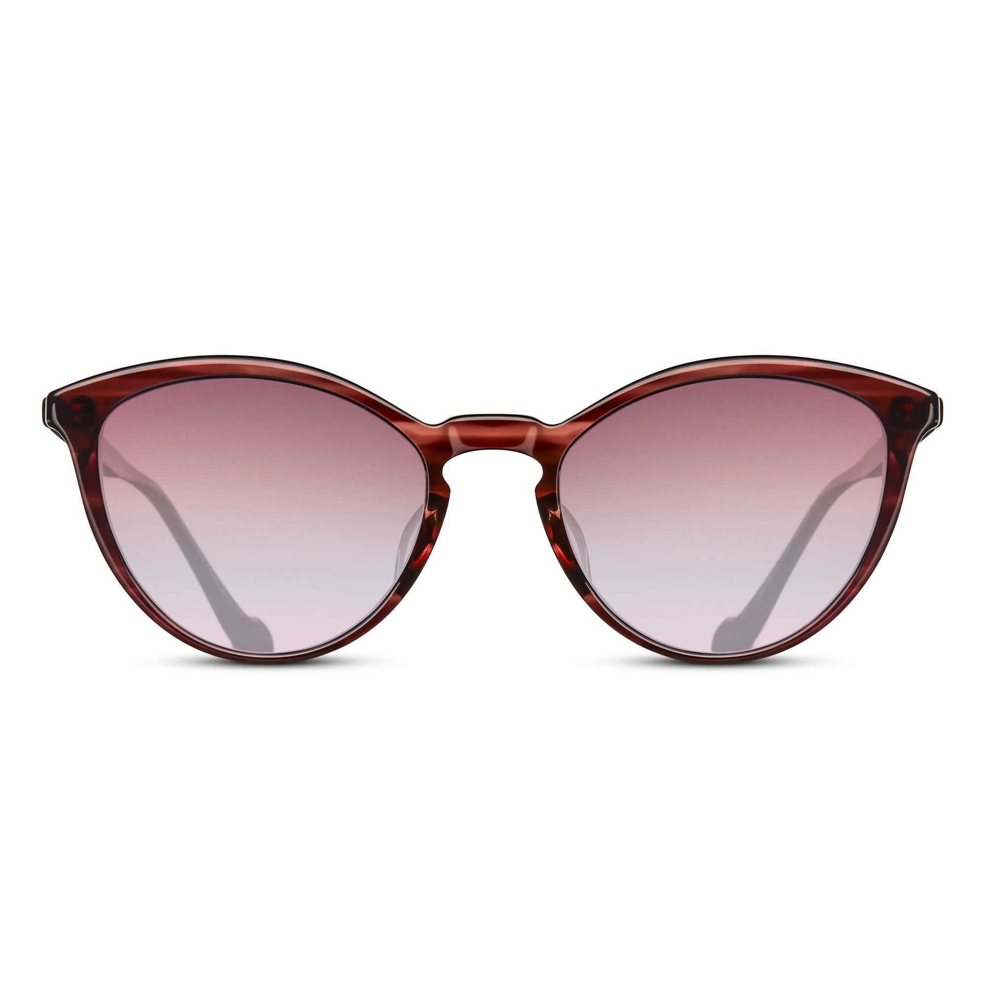 Womens | M1025 Cat Eye Sunglass | Bordeaux Stripe | Pink Gradient Lens | 55MM