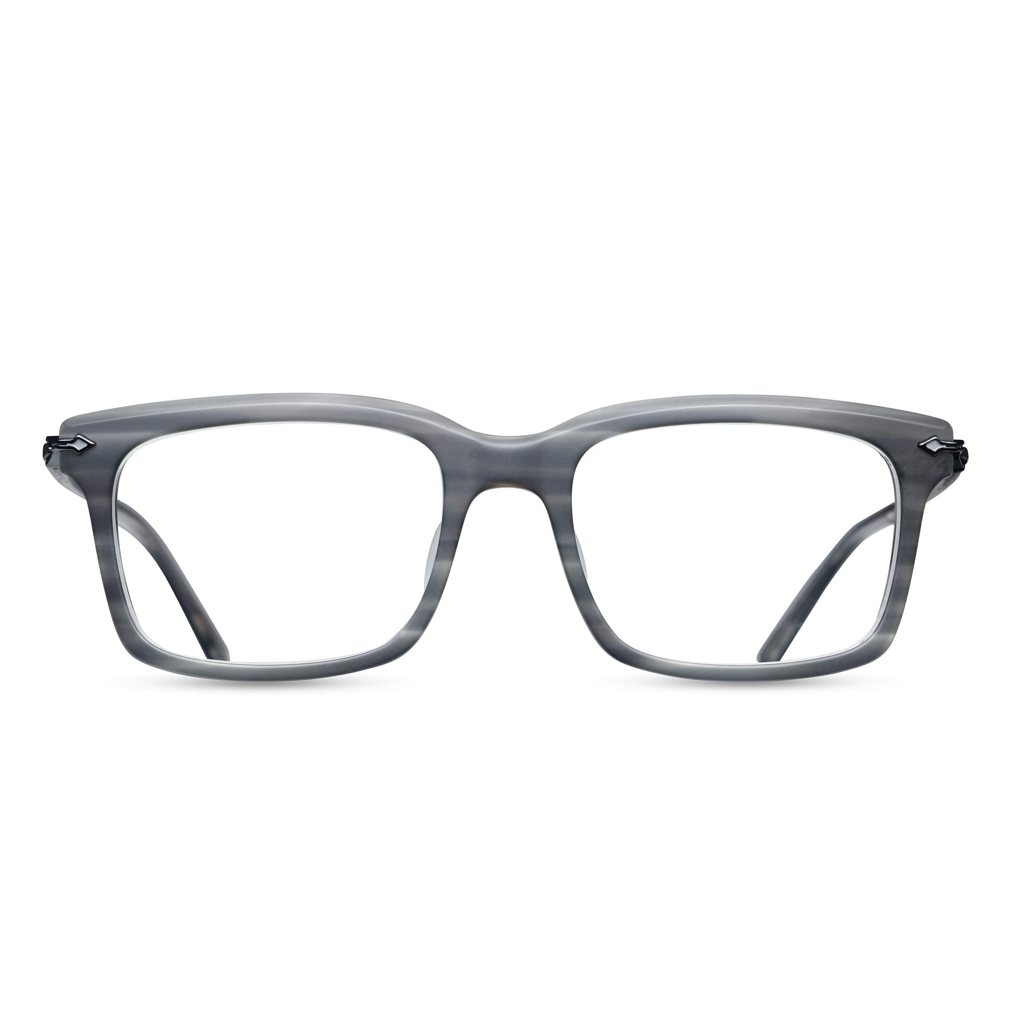 M2037 Rectangle Optical | Matte Grey Stone/Matte Black | Clear Lens | 53MM