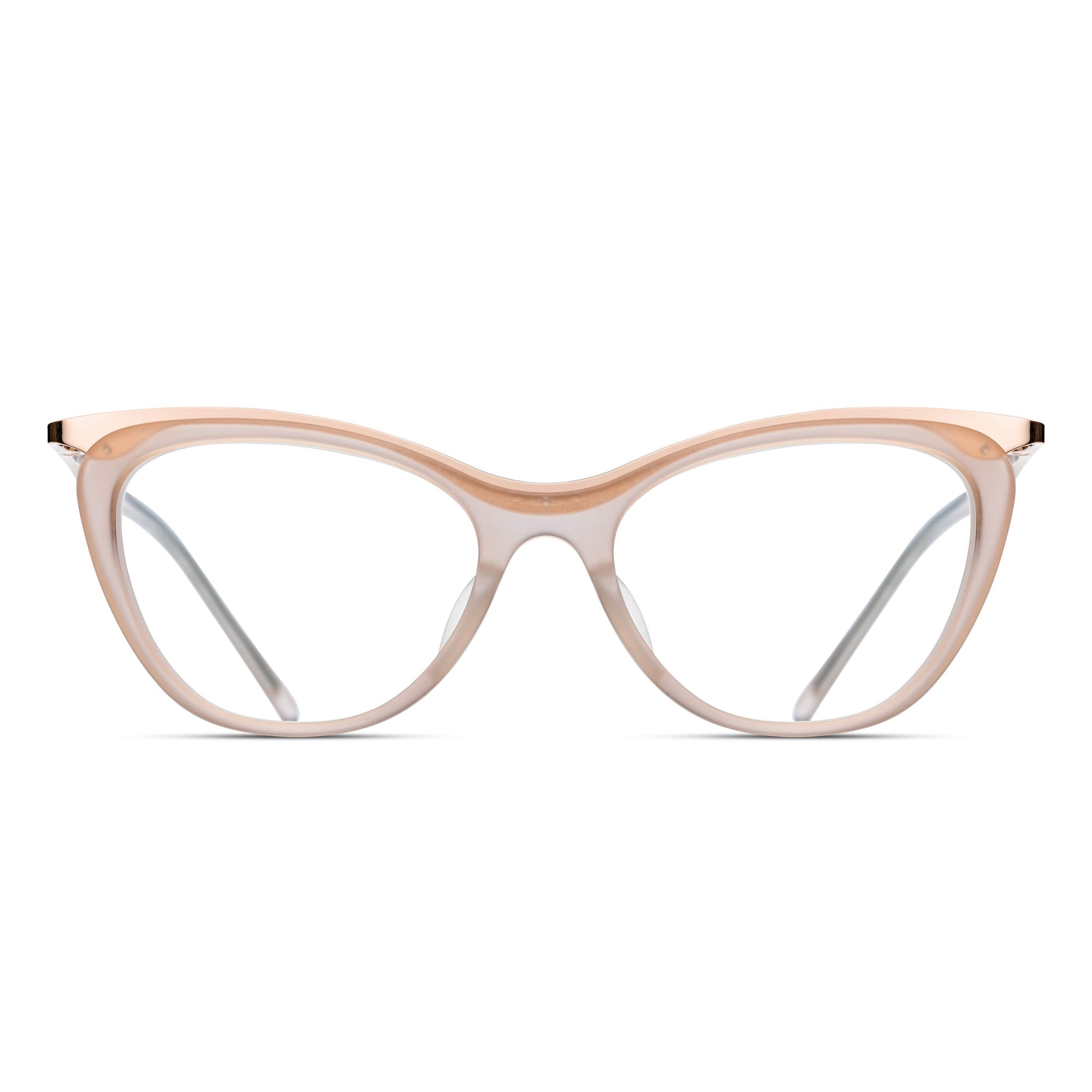 Womens | M2044 Cat Eye Optical | Matte Champagne | Clear Lens | 51MM