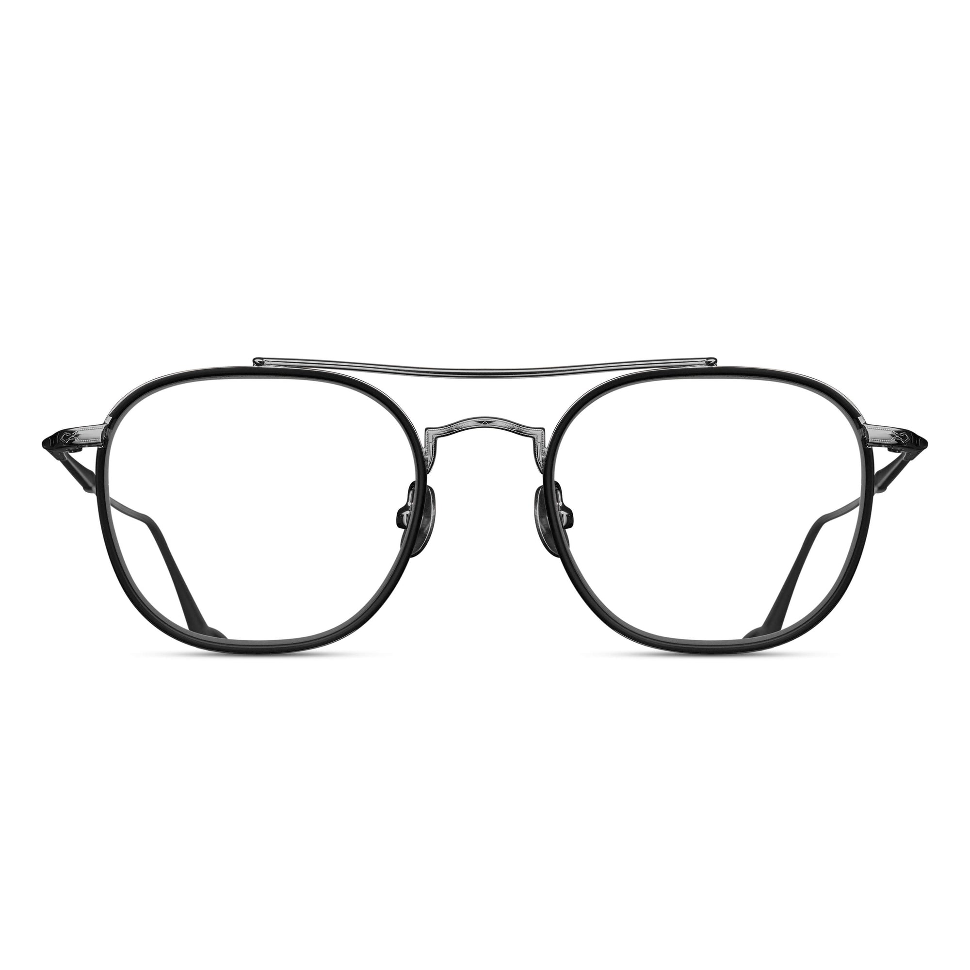 M3077 Aviator Optical | Matte Black/Ruthenium | Clear Lens | 49MM