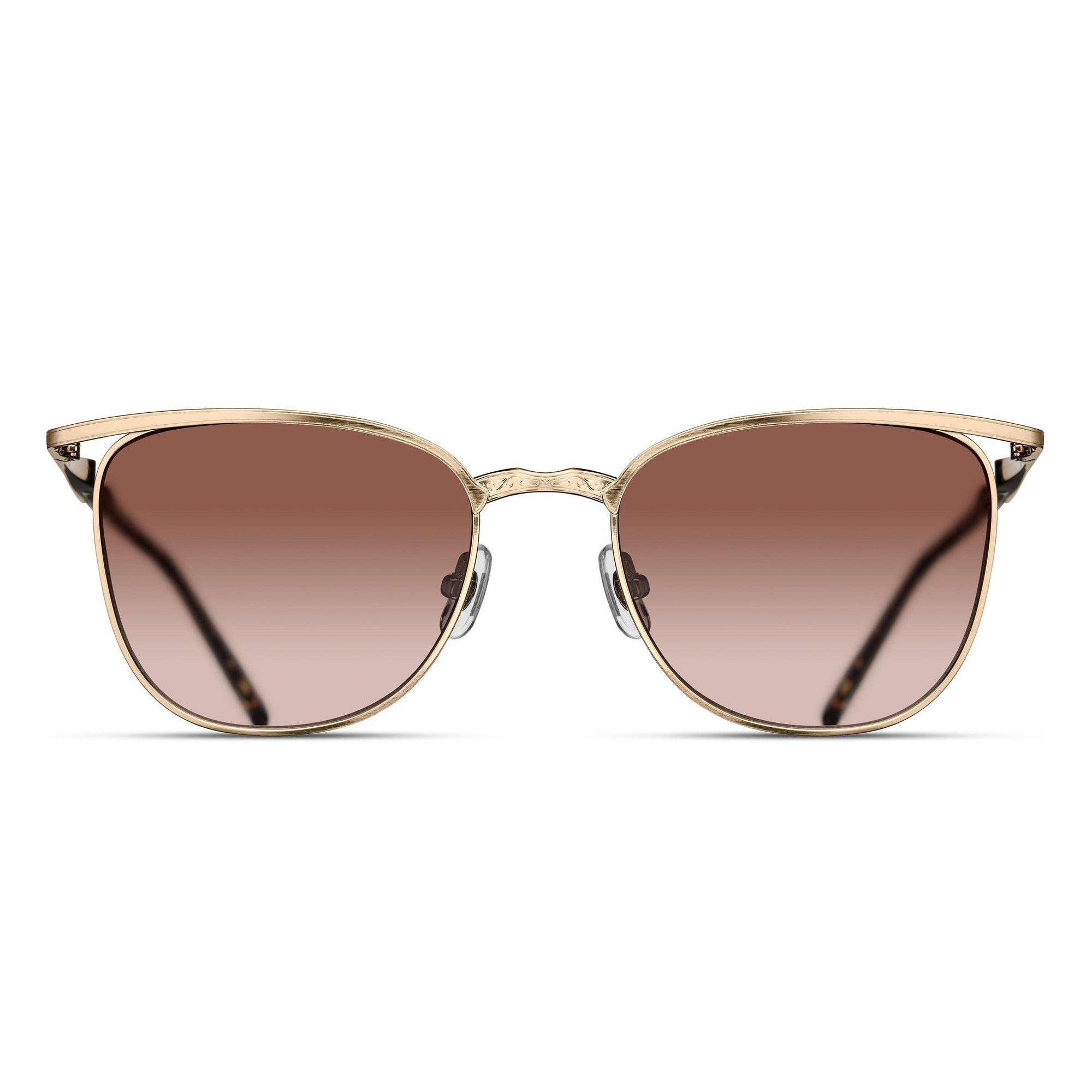 Unisex | M3109 Panto Sunglass | Brushed Gold/Demi | Khaki Gradient Lens | 54MM