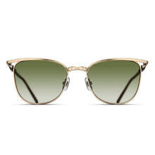 Unisex | M3109 Panto Sunglass | Brushed Gold/Dark Light Green | Brown Gradient Lens | 54MM