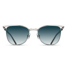 Unisex | M3109 Panto Sunglass | Palladium White/Black | Blue Gradient Lens | 54MM