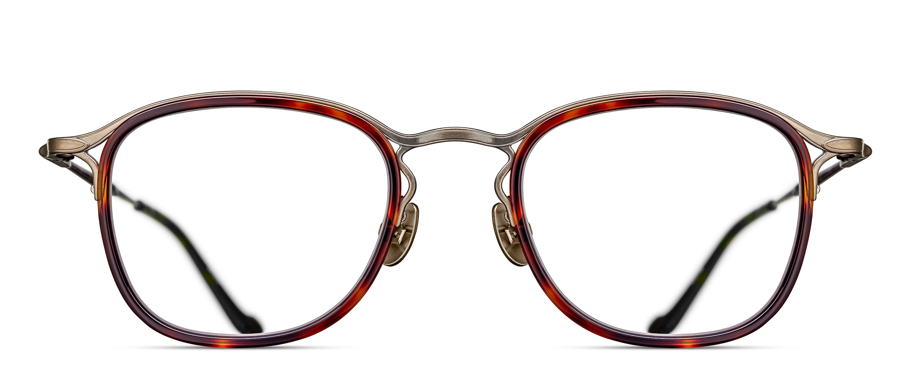 Mens | M3118 Panto Optical | Dark Tortoise/Antique Gold | Clear Lens | 48MM