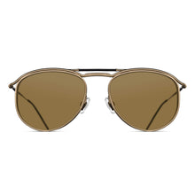 Unisex | M3122 Panto Sunglass | Matte Gold | Brown Lens | 55MM