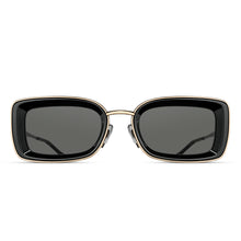 M3124 Rectangle Sunglass | Brushed Gold/Black | Grey Lens | 51MM