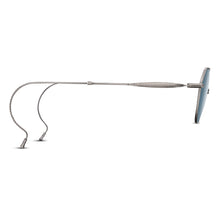 M3132 Panto Sunglass | Antique Silver | Blue Grey Lens | 46MM