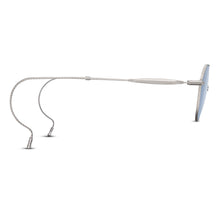 M3132 Panto Sunglass | Matte Palladium White | Cobalt Blue Lens | 46MM