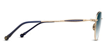 Unisex | M3139 Aviator Sunglass | Brushed Gold | Blue Gradient Lenses | 57MM