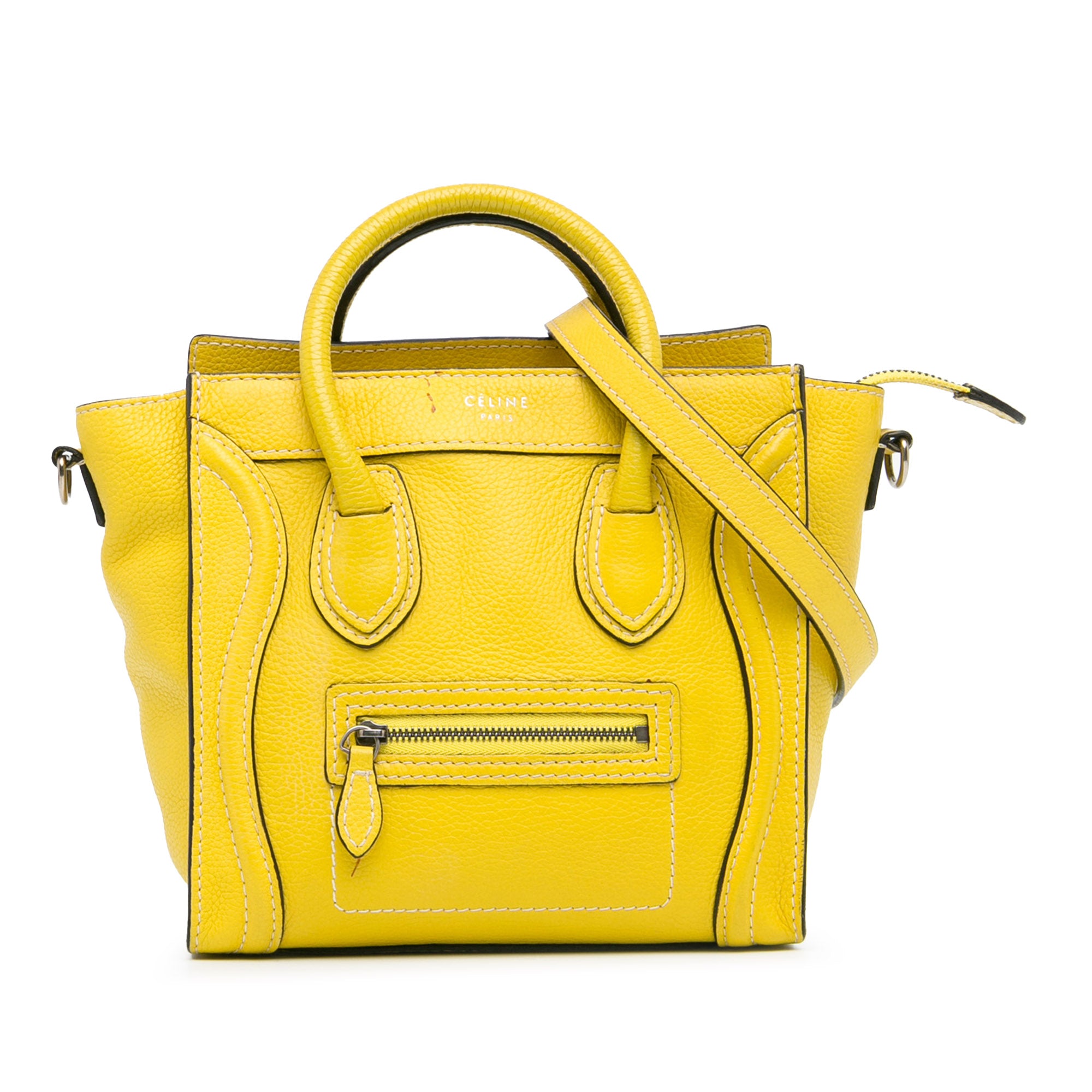 Celine | Pre-Owned Nano Luggage Tote | Yellow