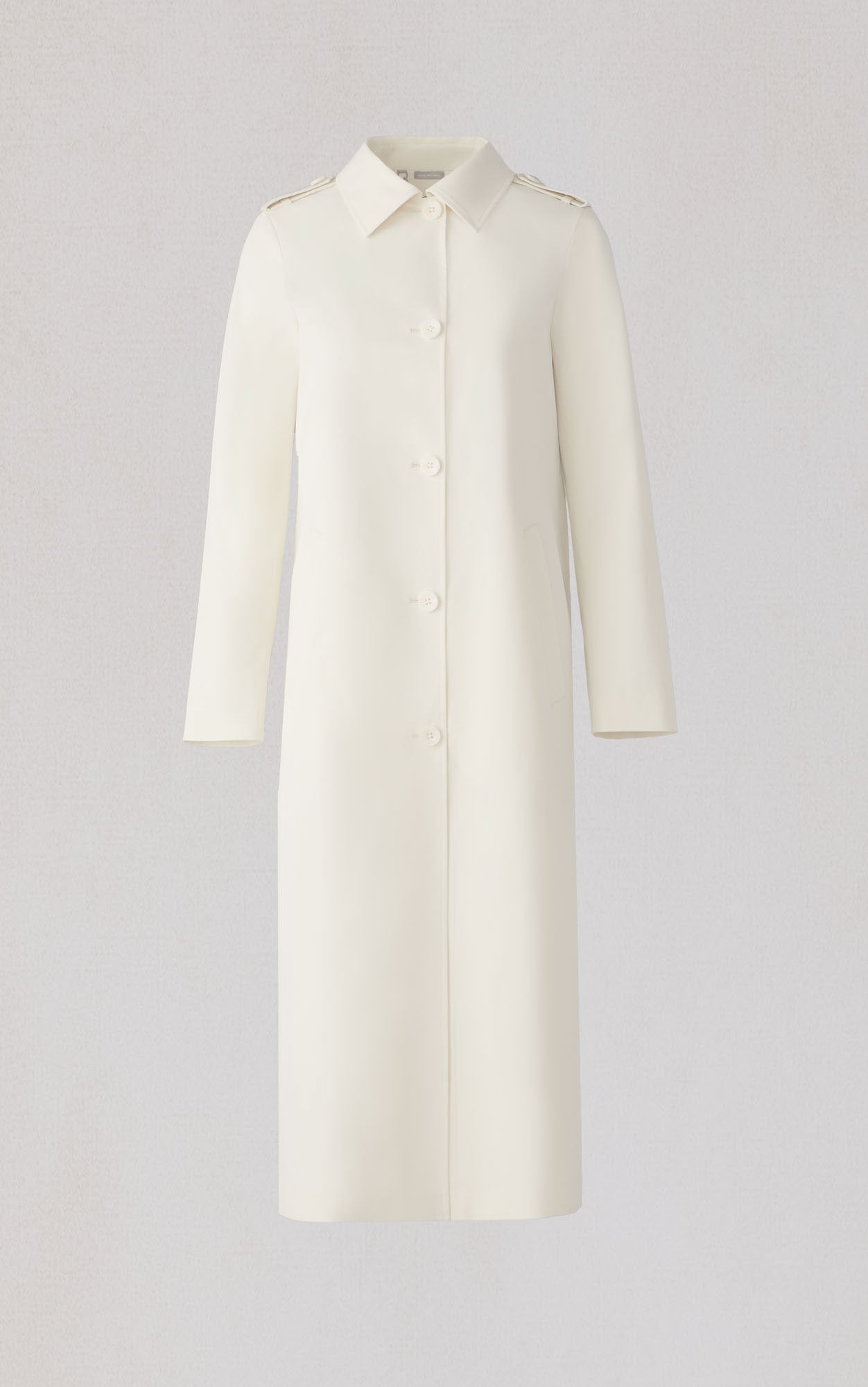 Madeline Water-Resistant Straight Coat | Powder