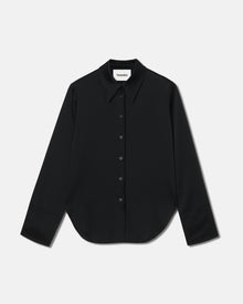 Womens | Mandine Retro Shirt | Black