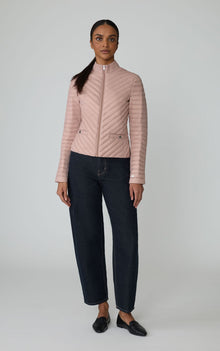 Marion Packable Down Jacket | Blush