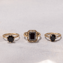 Women | Rhiannon Round Black Onyx Solitaire | 14k Rose Gold