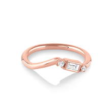 Women | White Diamond Phoebe Band | 14k Rose Gold