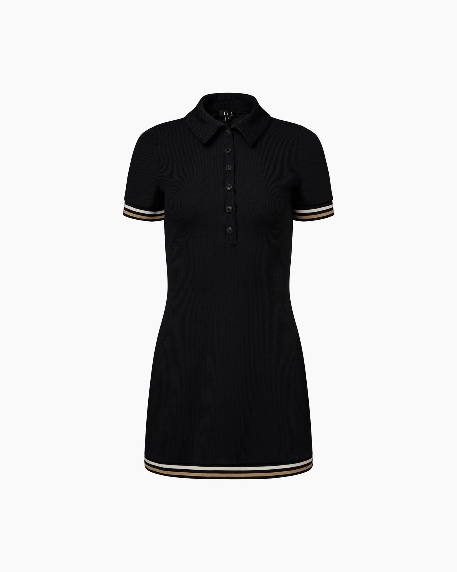 Polo Tennis Dress | Jet Black