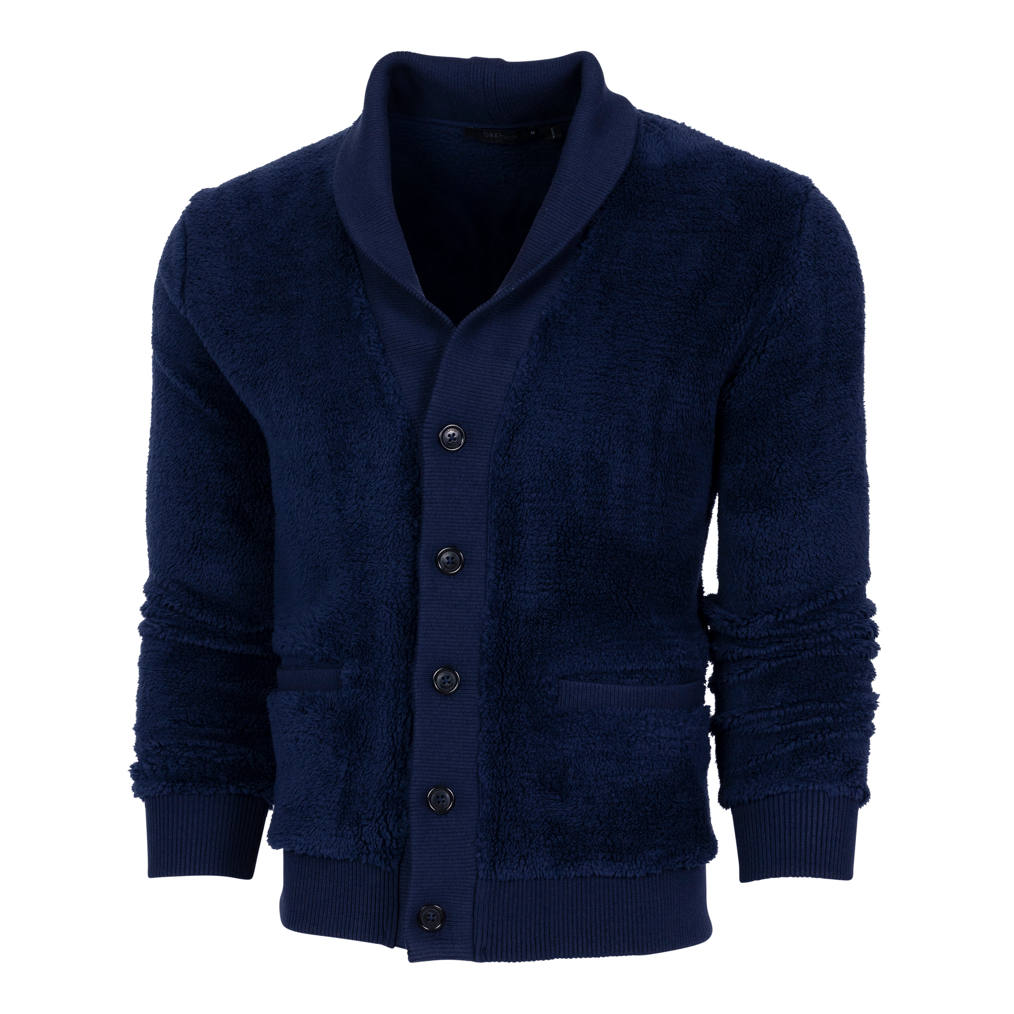 Men | Mississauga Sherpa Cardigan | Maltese Blue