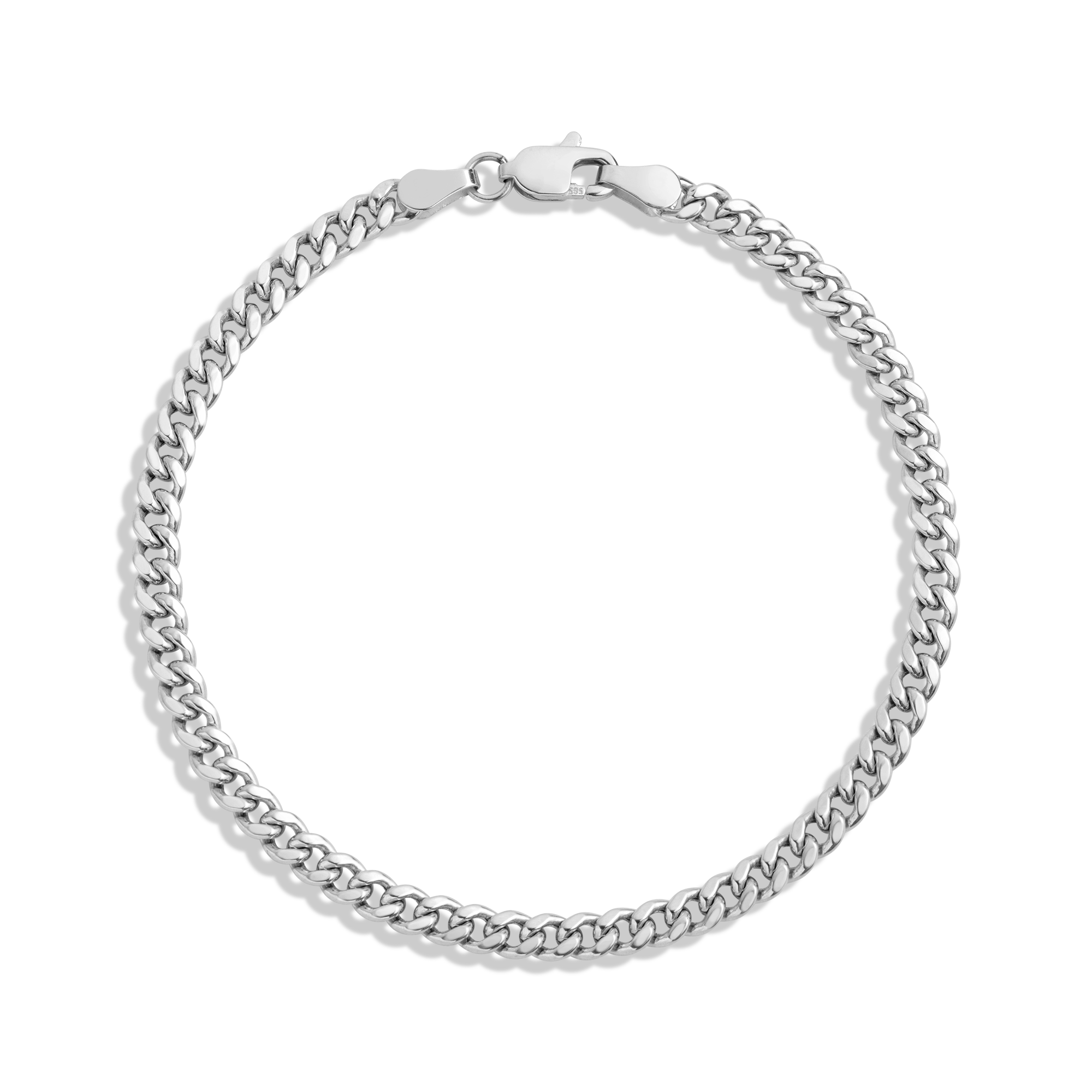 Medium Cuban Chain Bracelet Vermeil 14k White Gold 6in 6.5in 7in 7.5in First