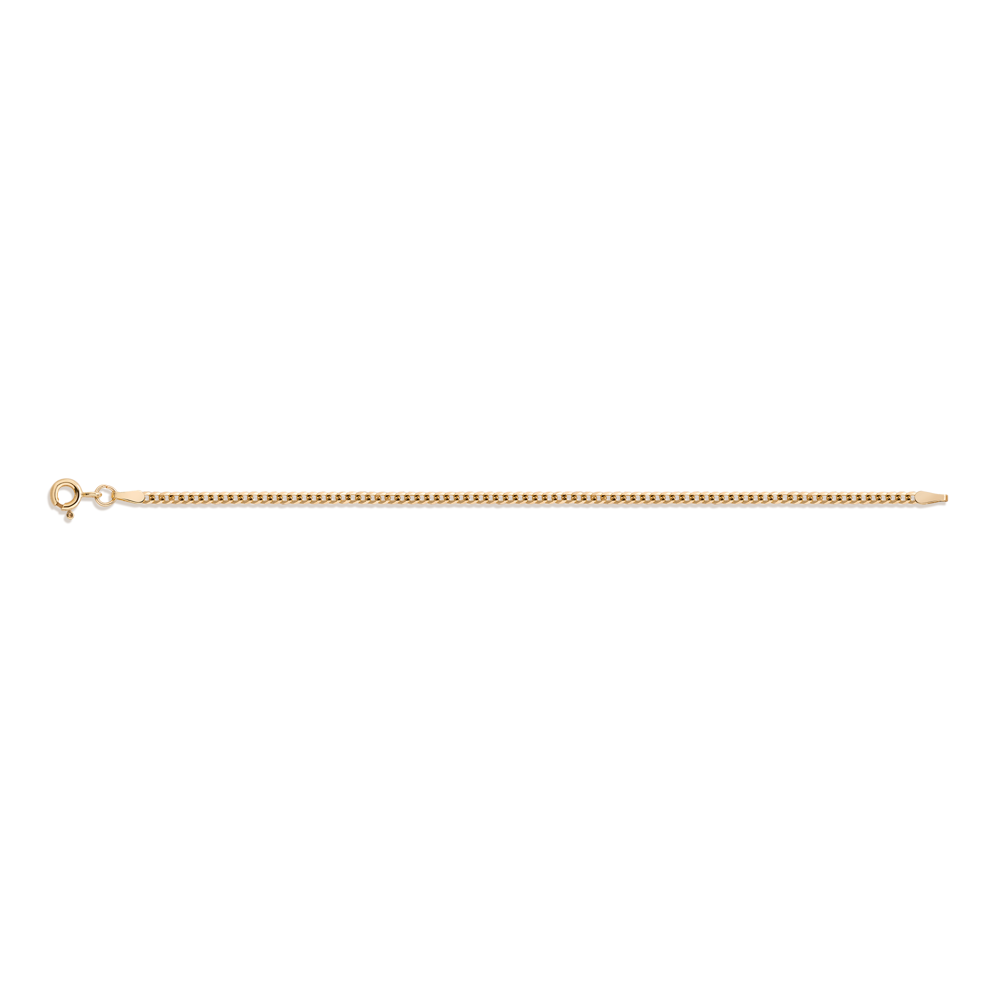 Small Cuban Chain Bracelet Vermeil Yellow Gold 6in 6.5in 7in 7.5in