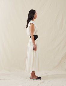 Womens | The Soft Gathered Dress | Ivory