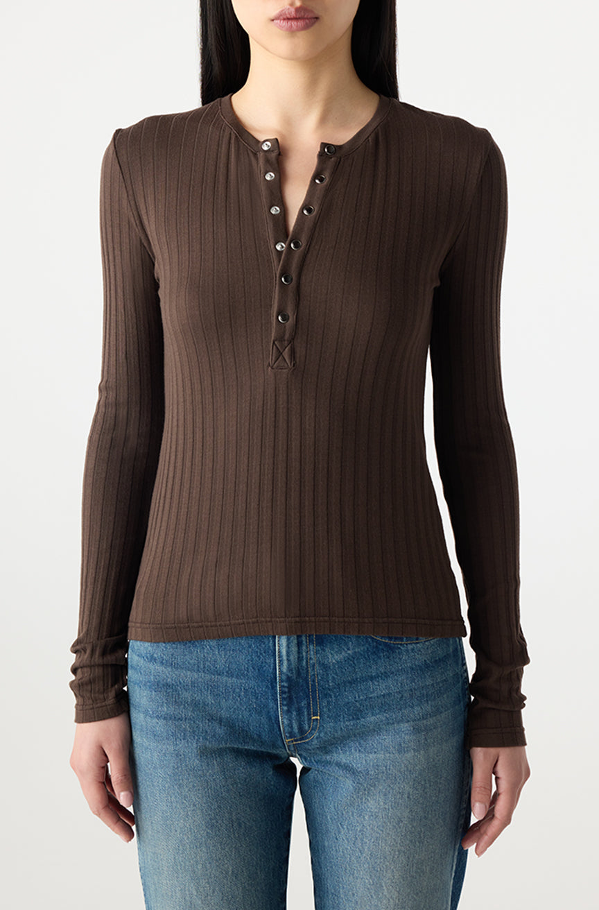 AMO Denim | Lottie Top in Mocha
