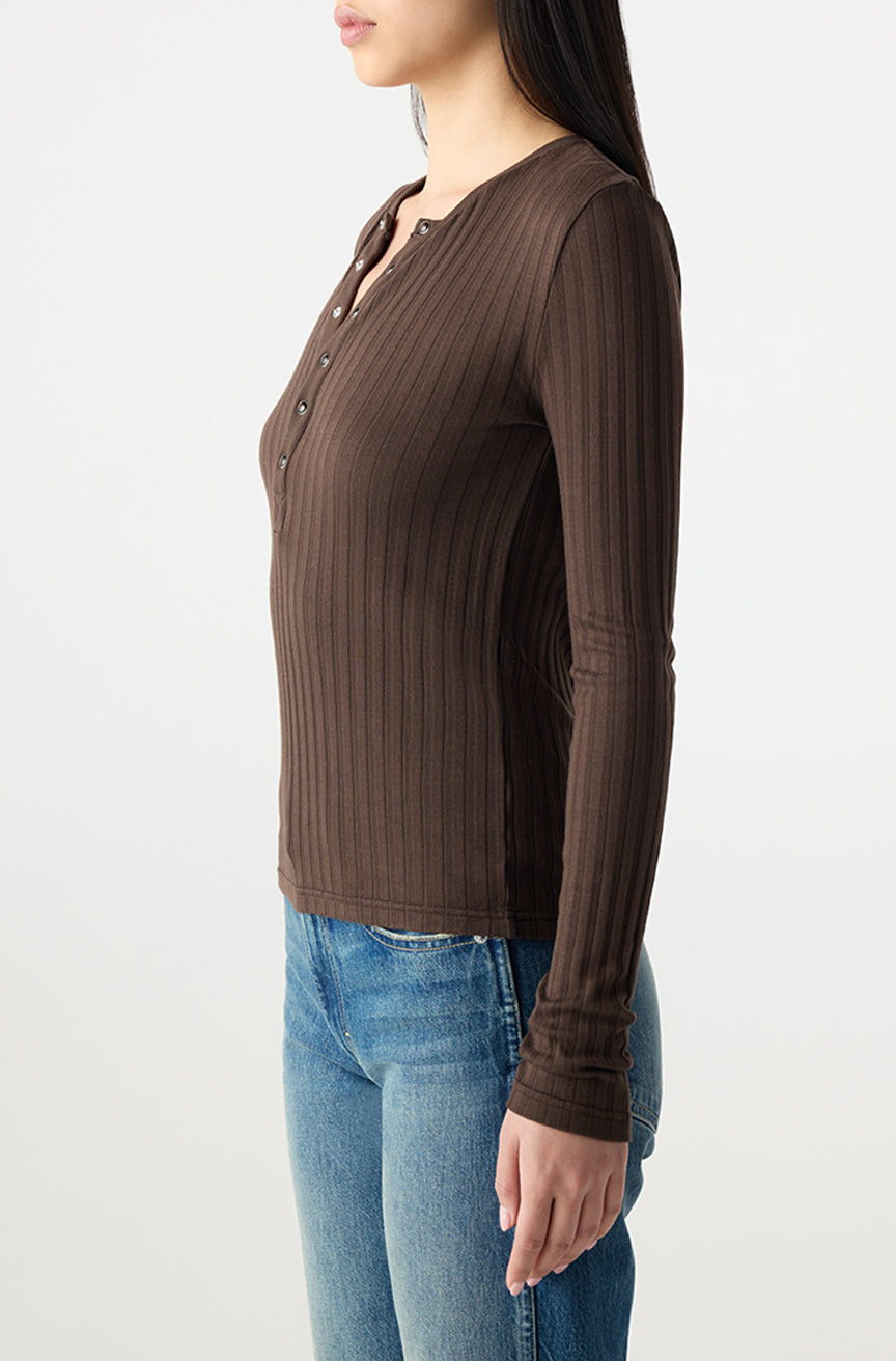 AMO Denim | Lottie Top in Mocha