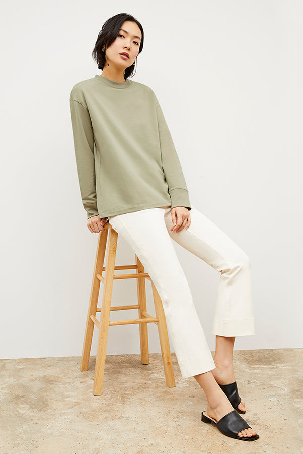 Front image of a woman wearing the Archie Jean in Black | Exclude