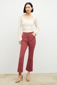 Front image of a woman wearing the ginger pump in rosy taupe | Exclude | Grid Hover