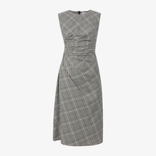 Packshot image of the jeannine dress in plaid sharkskin