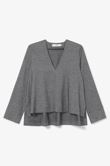 Packshot image of the annette top in flannel twill | Exclude | Still