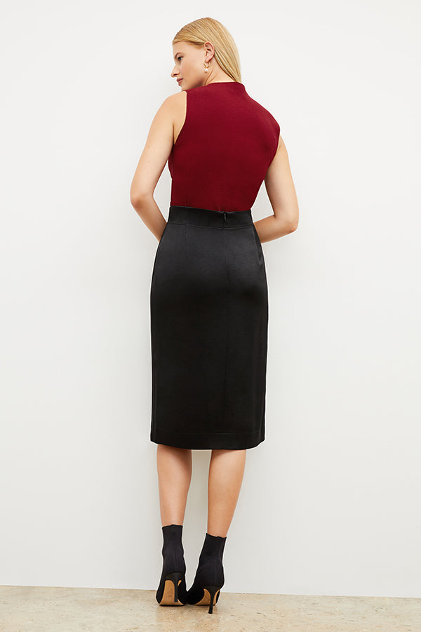Image of a woman wearing the Penny Skirt in Black | Exclude
