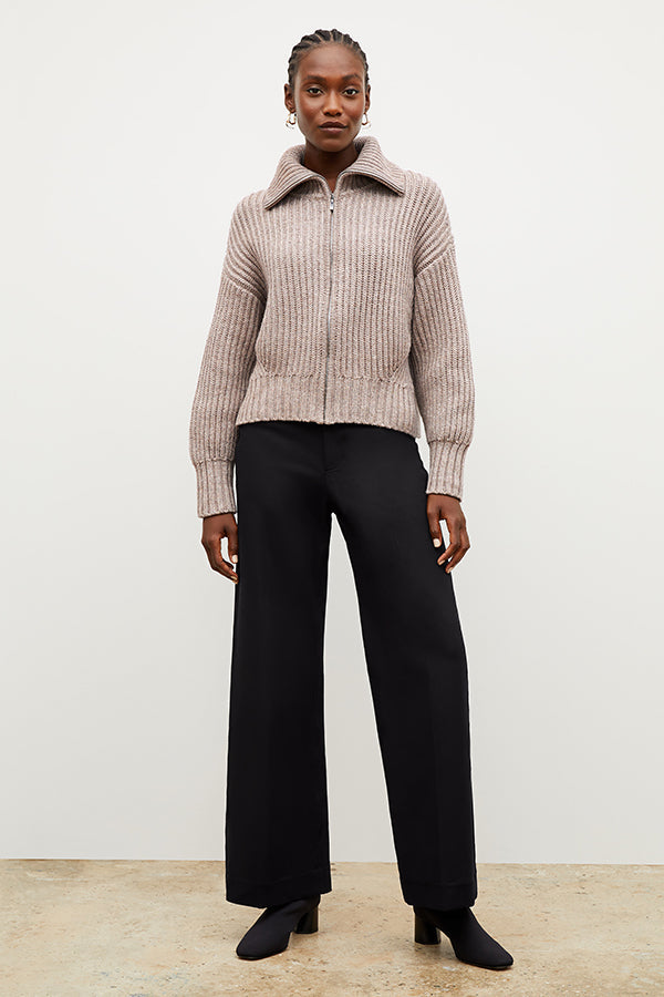 Front image of a woman wearing the Milo Jean in Black | Exclude