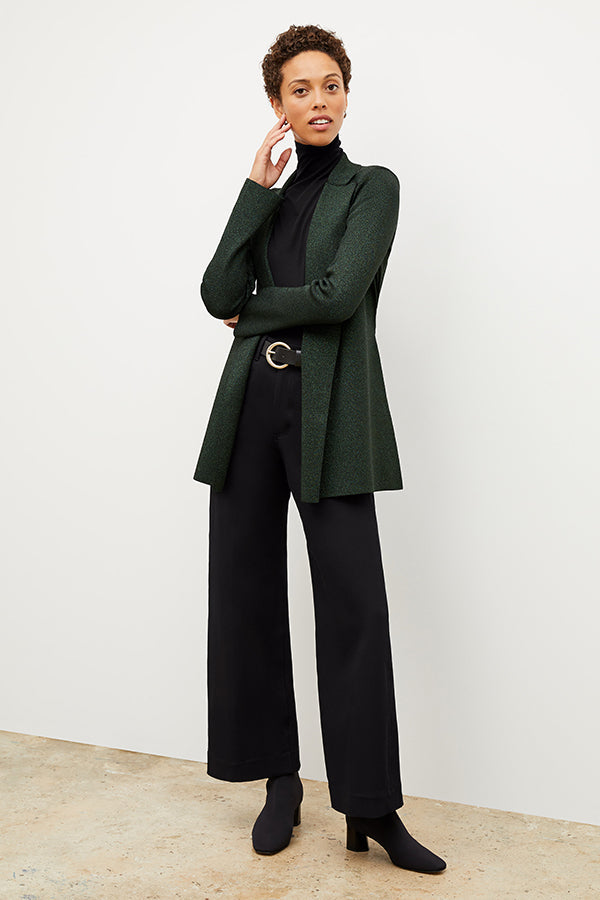 Front image of a woman wearing the Milo Jean in Black | Exclude