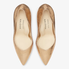 Packshot image of the sarah flint perfect pump in gold crackle