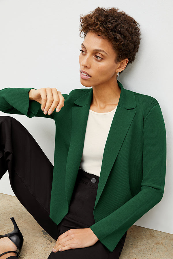 Front image of a woman wearing the Milo Jean in Black | Exclude