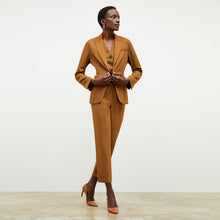Front image of a woman wearing the Shane Pant in Acorn 