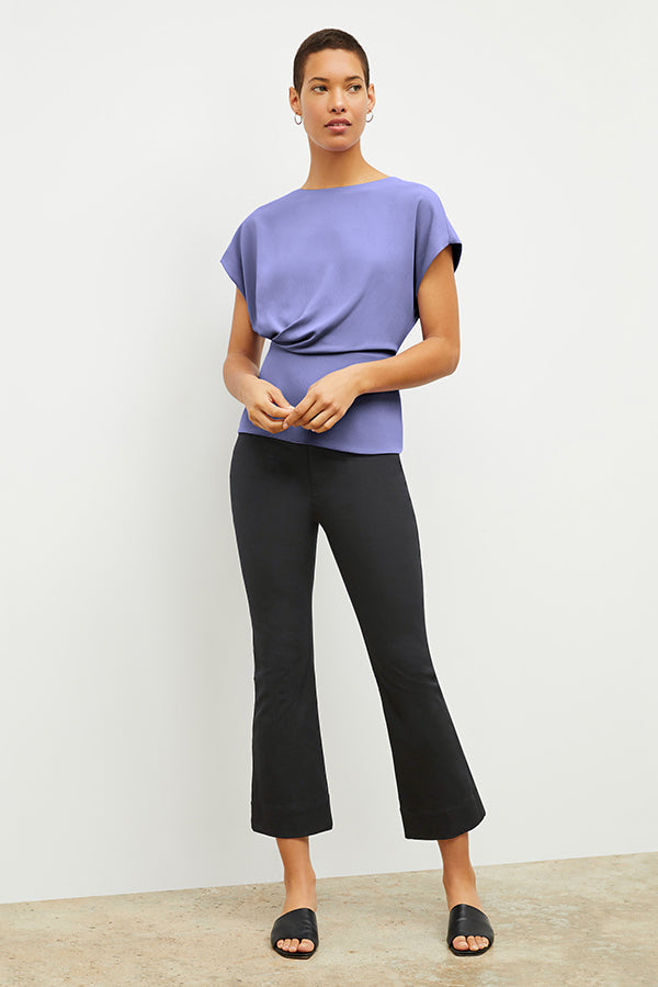 Front image of a woman wearing the Archie Jean in Black | Exclude