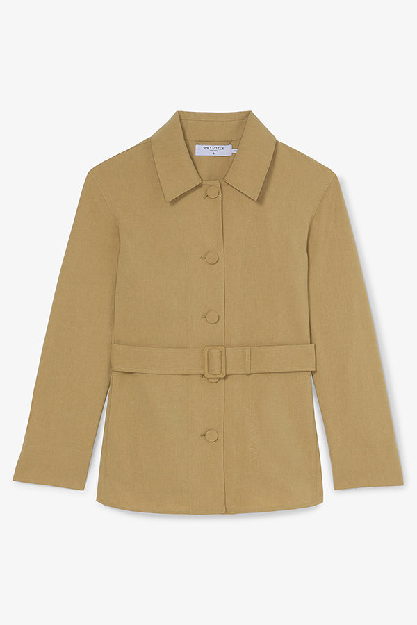 packshot image of the avelyn jacket in macaroon | Exclude | Still