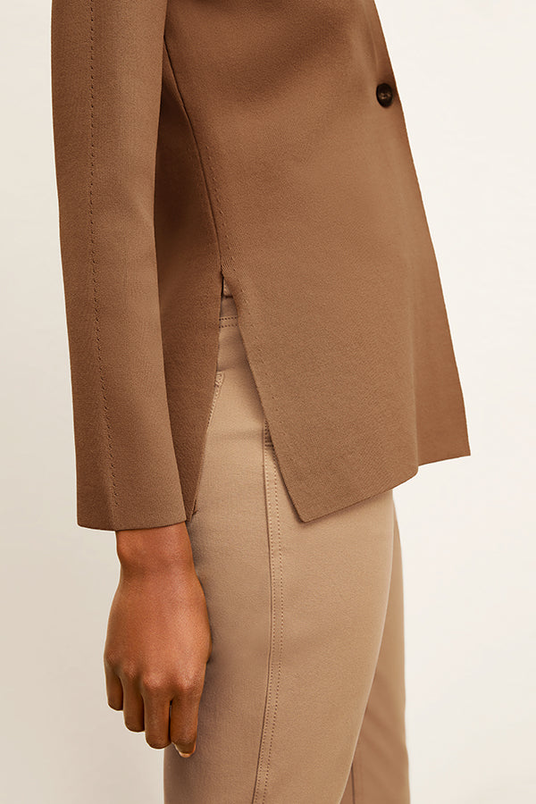 front image of a woman wearing the roma jean in saddle | Exclude
