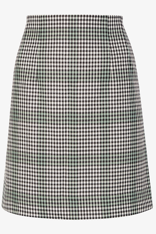 packshot image of the whitney skirt in check plaid | Exclude | Still