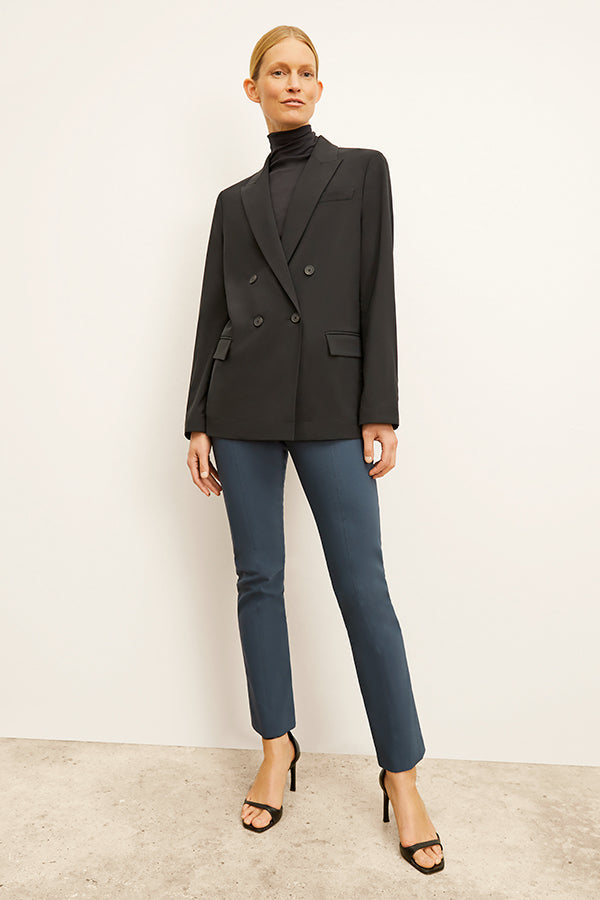 front image of a woman wearing the foster pant in lakeside | Exclude
