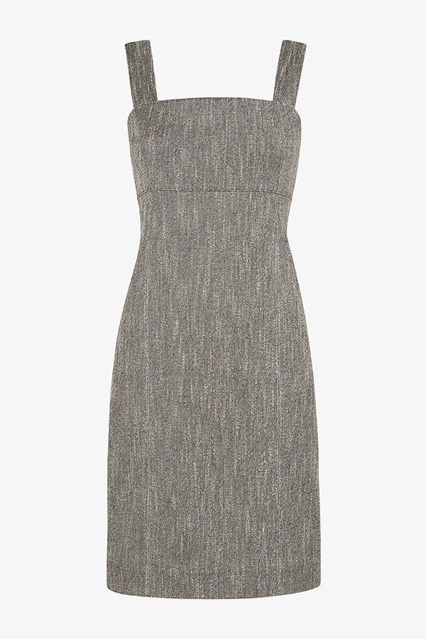 packshot image of the jennifer dress in black/ivory | Exclude | Still
