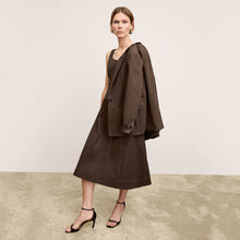 Front image of a woman wearing the Jess Dress in Date
