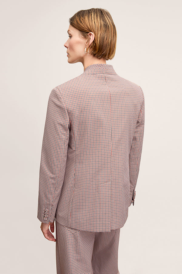 Back image of the Janette Jacket in Mini Check | Exclude