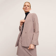 Front image of the Janette Jacket in Mini Check
