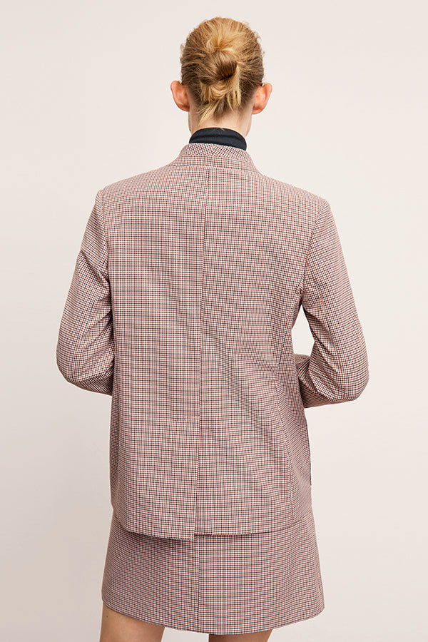 Back image of the Janette Jacket in Mini Check | Exclude