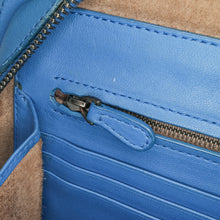 Bottega Veneta | Pre-Owned Nappa Intrecciato Zip Around Wallet On Chain | Blue