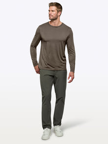 Mens | AO Forever Long Sleeve Tee | Classic-Fit PYCA Pro | Morel