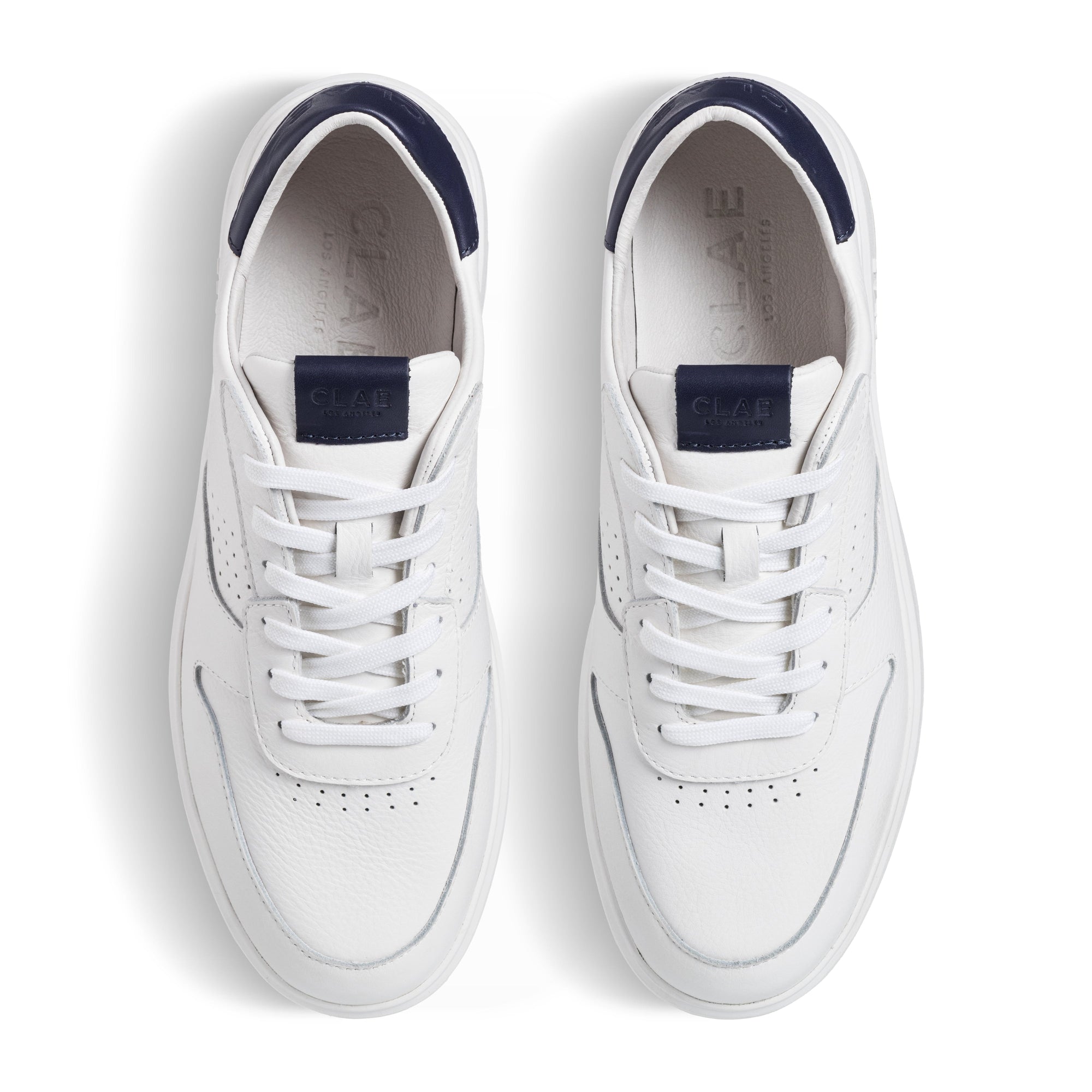 Unisex | Moses | White Leather Navy