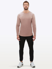 Mens | AO Long Sleeve Curve-Hem Tee | Signature-Fit PYCA Pro | Mountain Mist